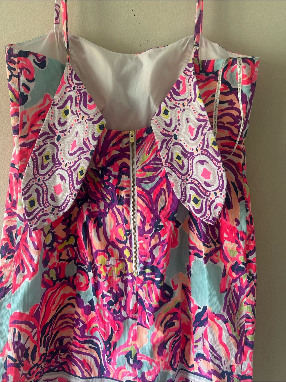 Lilly Pulitzer Bright Floral Sundress in Pink, Coral & Aqua - Picture 3 of 5